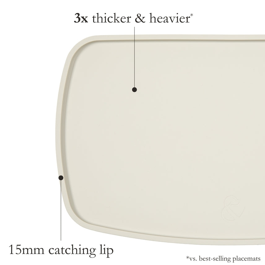 Silicone Pet Feeding Placemat Large - Beige